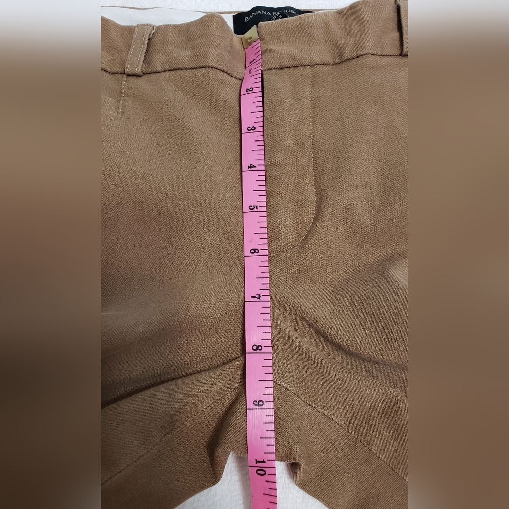 Banana Republic Women's Sloan Pants Beige Camel Size 8 - Picture 8 of 14